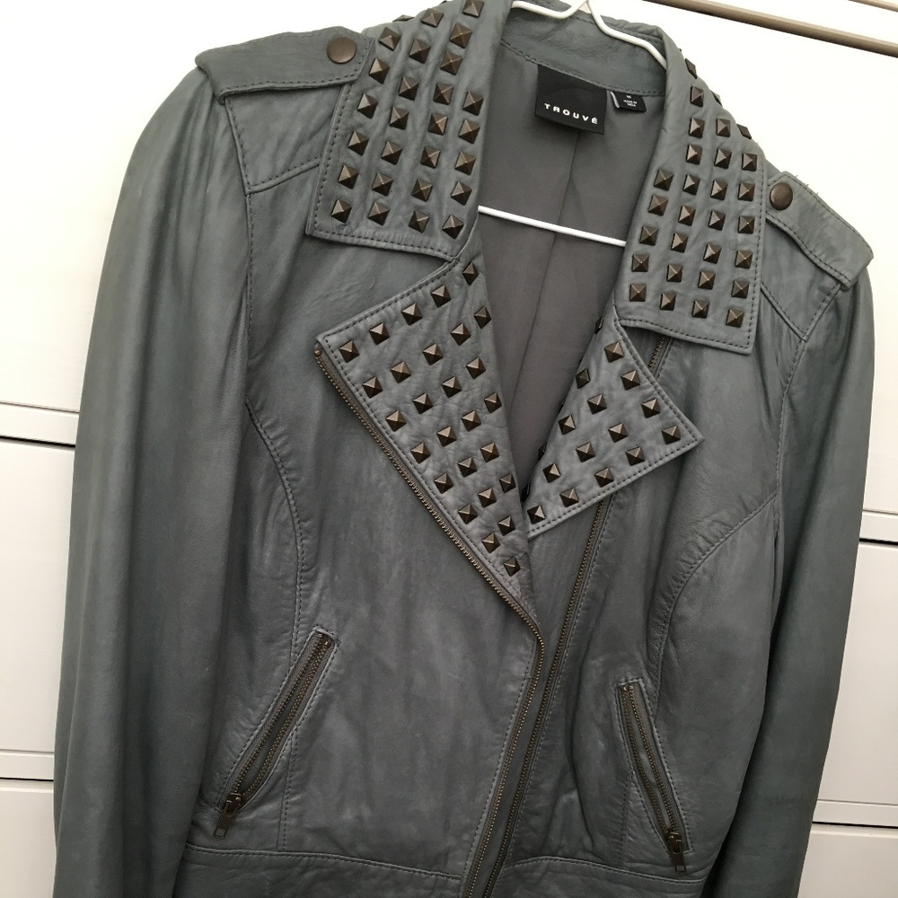 Trouvé Studded Leather Jacket *like butter*